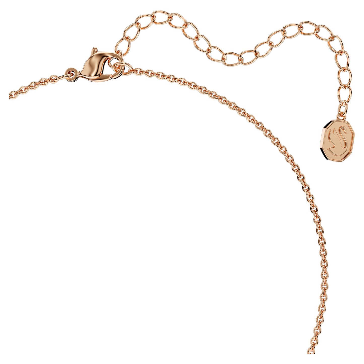 Una Angelic Square Rose Gold Kolye ve Küpe Set