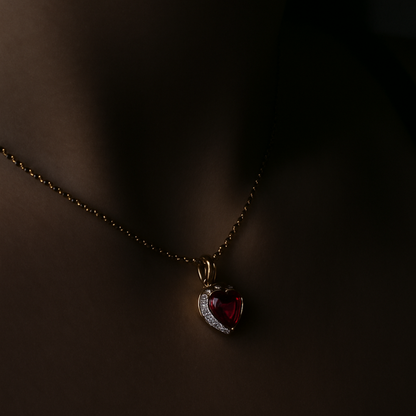 Swarovski Chroma Kalp Kolye