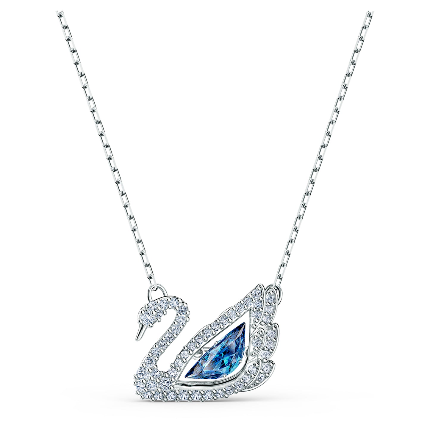Sapphire Kristal Swan Kolye