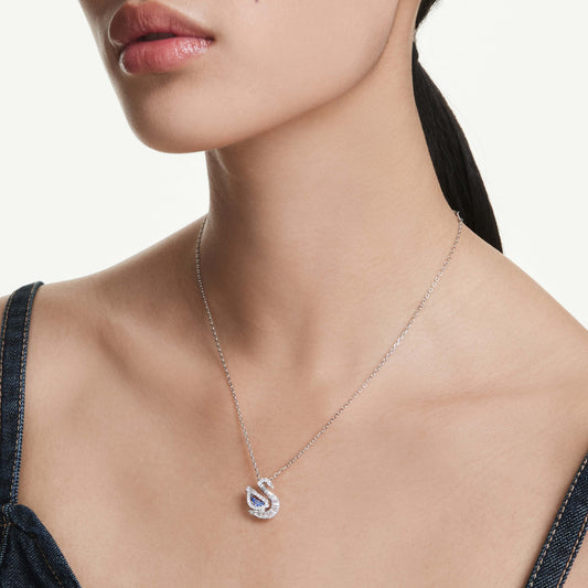 Klasik Swan Kolye (Mavi)