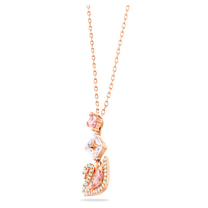 Pembe Kuvars Rose Gold Taşlı Kolye