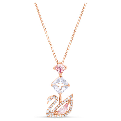 Pembe Kuvars Rose Gold Taşlı Kolye
