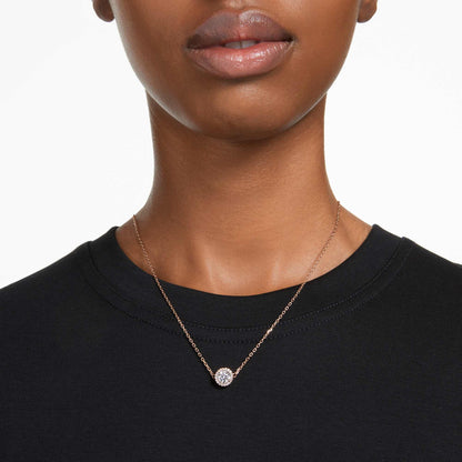 Una Angelic Tek Taş Pırlanta Rose Gold Kolye