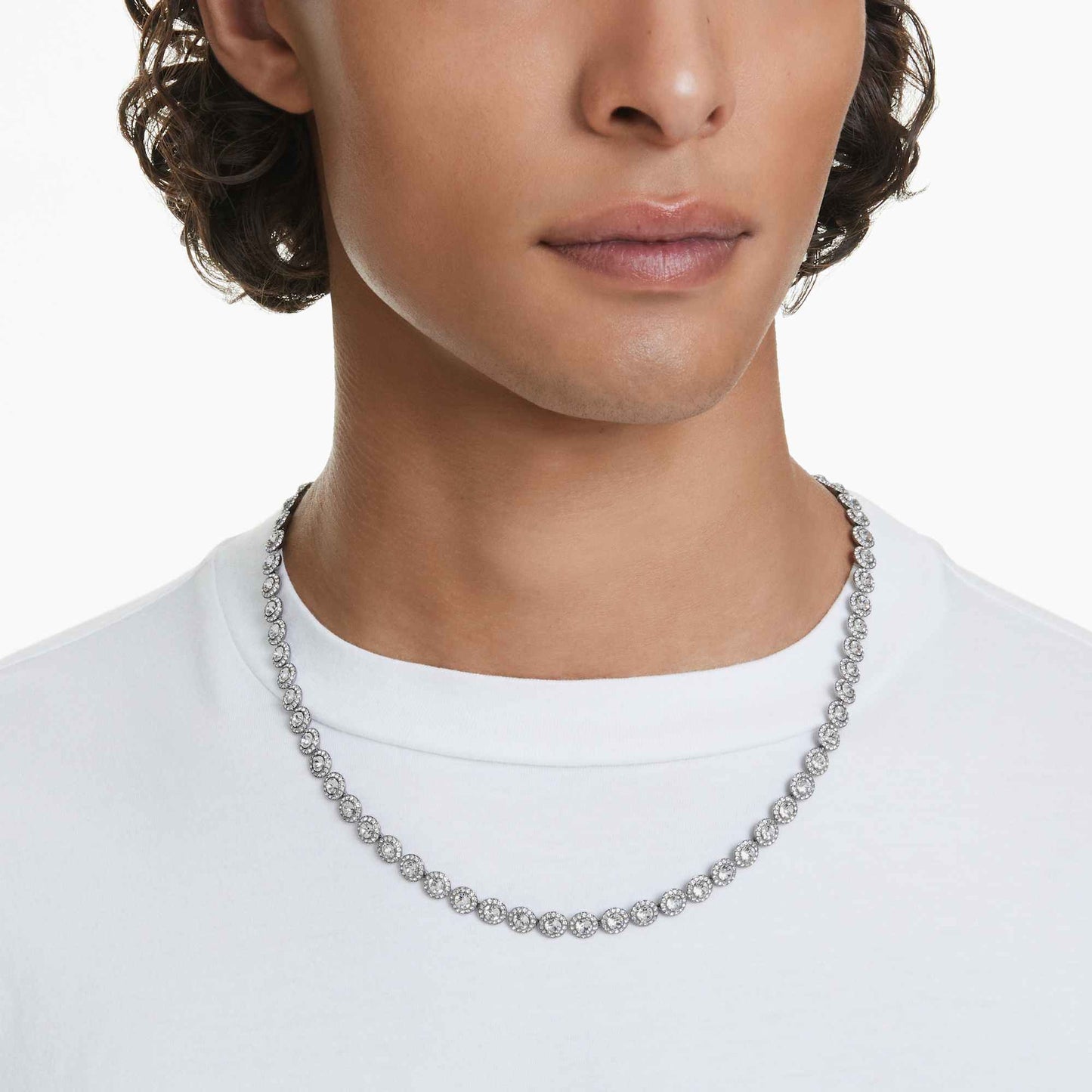 Una Angelic İnce Taşlı Tennis kolye